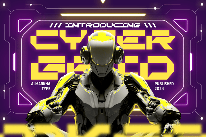 Cyber Grid | Cyber Crypto Font