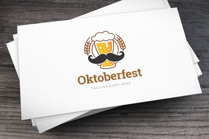 Moberfest Moustache Logo Template