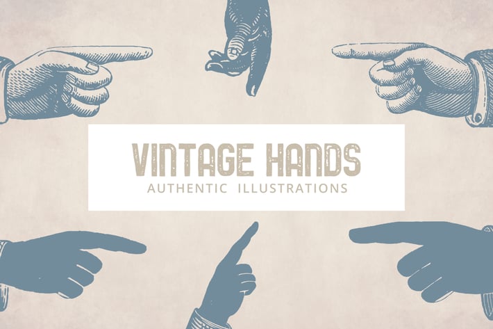 Vintage Hands Illustrations