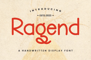 Ragend - Hanwritten Display Font