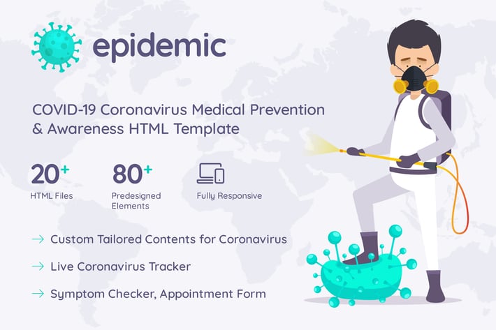 Epimed Coronavirus HTML Template