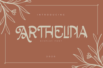 Arthelina | Display Font