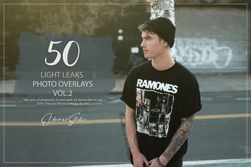 50 Light Leaks Photo Overlays - Vol. 2
