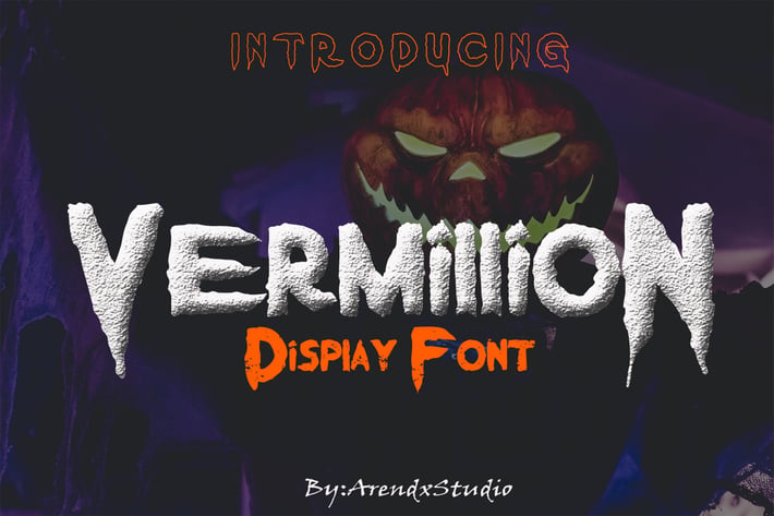 Vermillion Halloween Font