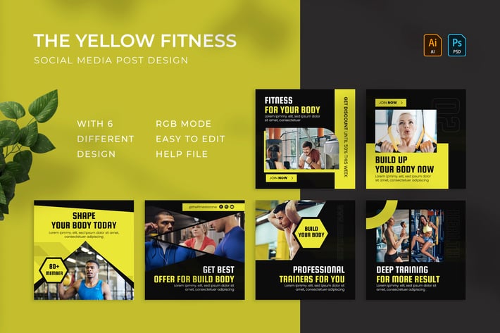 Yellow Fitness | Instagram Post