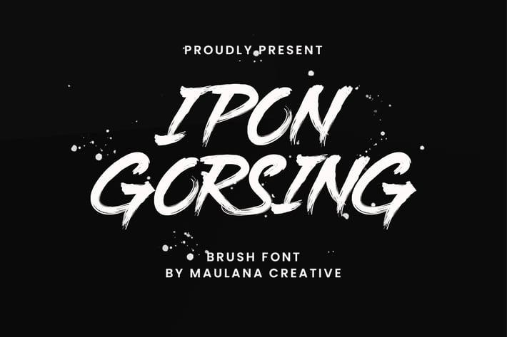 Ipon Gorsing Brush Font