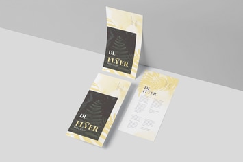 DL Size Vertical Flyer Mock Ups