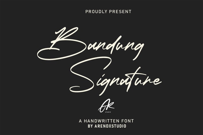 Bandung Signature | Modern Font