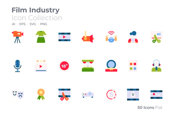 Film Industry Color Icon
