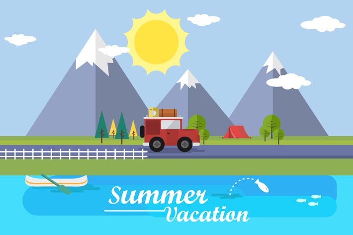 Summer Vacation - Illustration Background