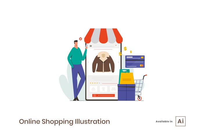 Online Shopping Illustration