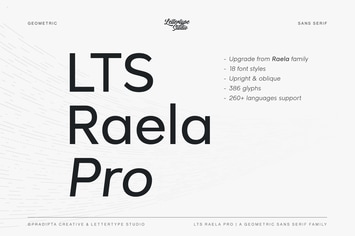 Raela Pro a Geometric Sans Serif Family