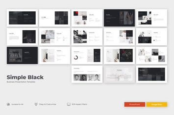 SIMPLE BLACK PRESENTATION.