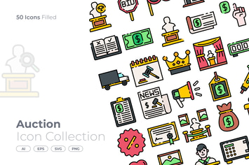 Auction Filled Icon
