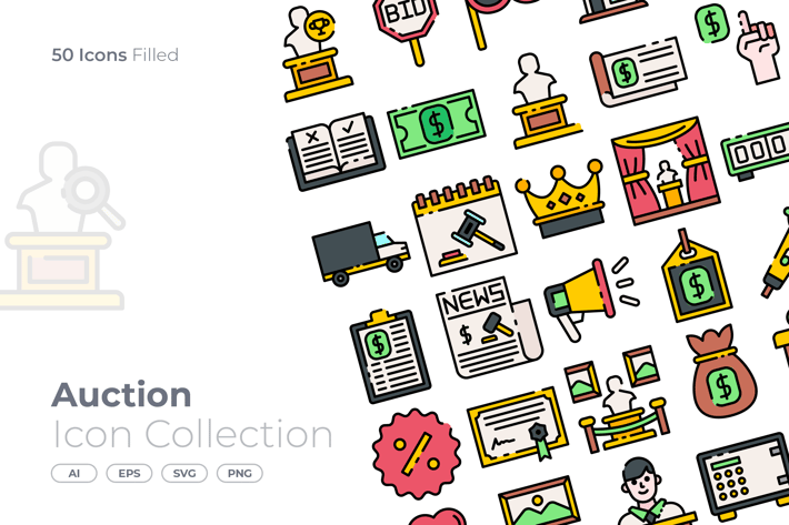 Auction Filled Icon