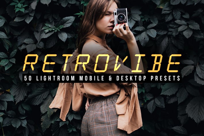 50 Retrovibe Lightroom Presets and LUTs