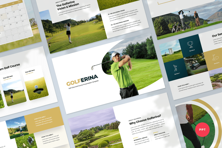 Golf Club & Resort Presentation Template 