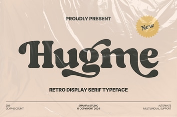 Hugme - Retro Serif Display