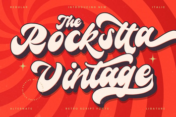 Rockstta Vintage Retro Script Font