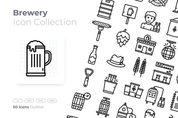 Brewery Outline Icon
