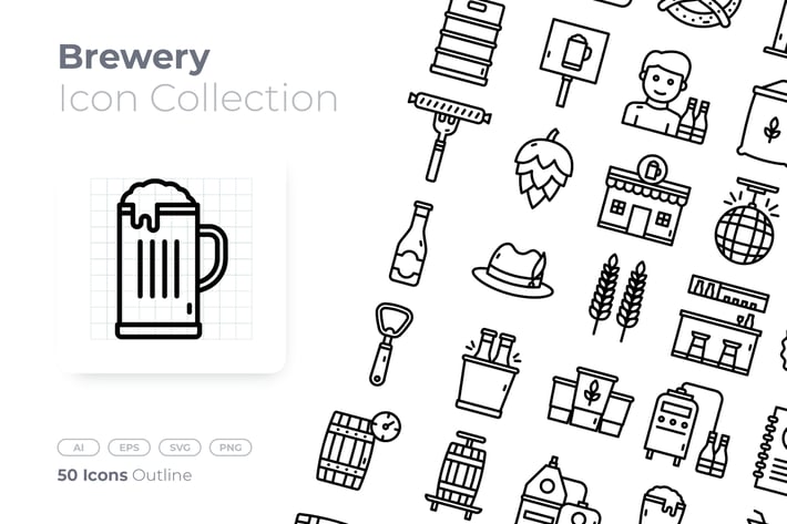 Brewery Outline Icon