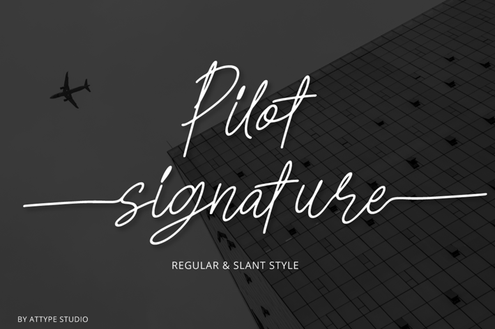 Pilot Signature Font
