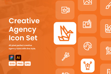 Creative Agency Icon Set