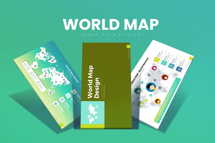 World Map Google Slides