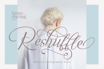 Reshuffle Script Font Luxury Elegant