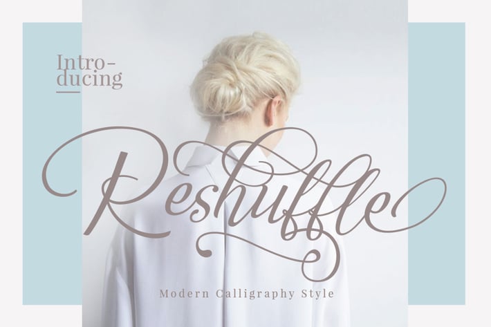Reshuffle Script Font Luxury Elegant