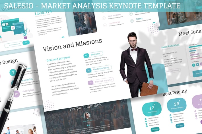 Salesio - Market Analysis Keynote Template