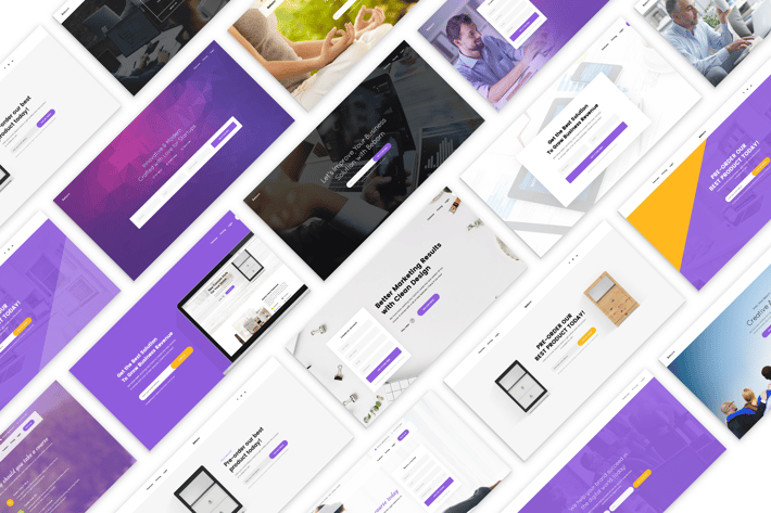 Website hero slider psd template