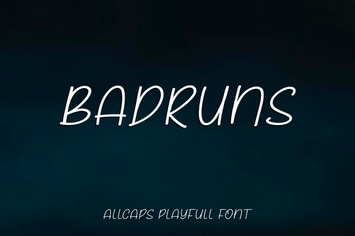 Badruns - Allcaps Playful Font