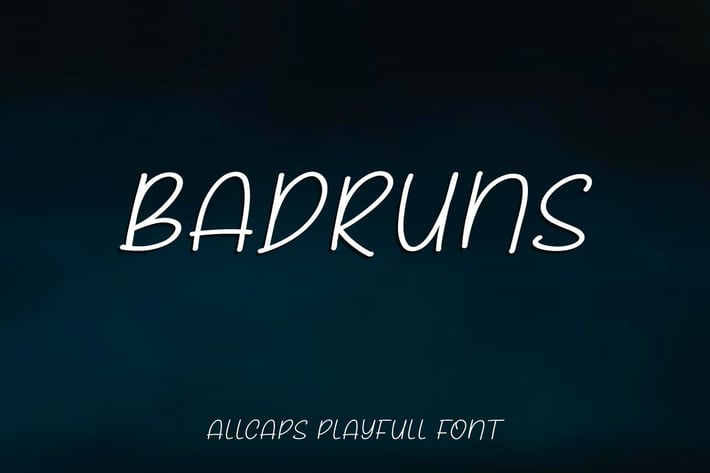 Badruns - Allcaps Playful Font