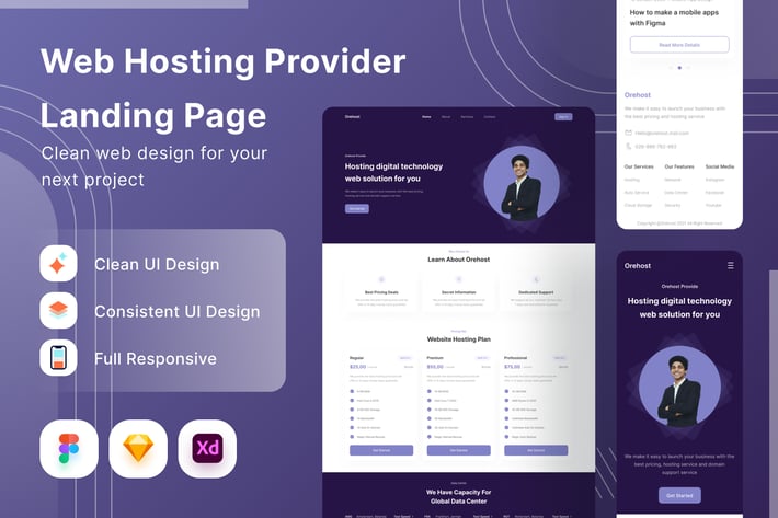 Web Hosting Landing Page