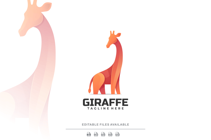 Giraffe Gradient Colorful Logo