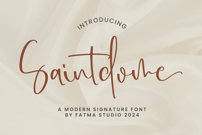 Saintdome - Signature Font