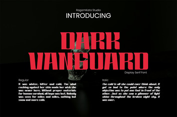 Dark Vanguard - Modern Tittle Display Font