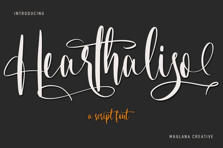 Hearthaliso Elegant Script Font