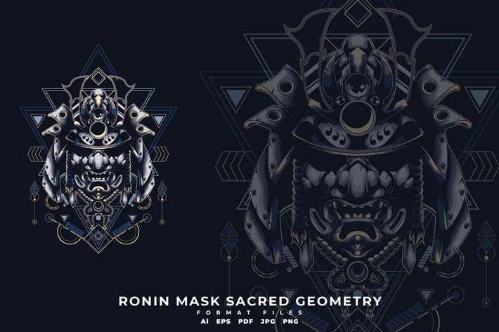 Ronin Mask Sacred Geometry
