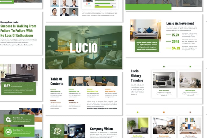 Lucio - Business Template Prensentation