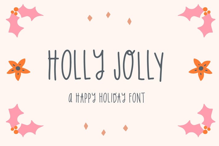 Holly Jolly Holiday Font