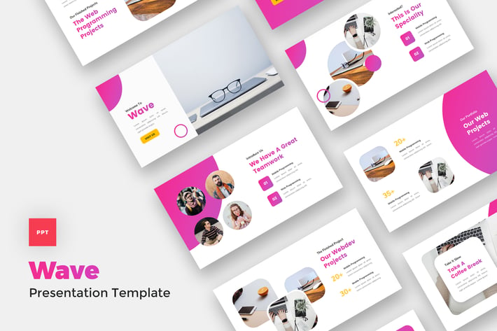 IT Solutions & Services PowerPoint Template