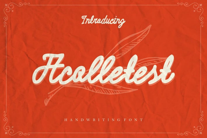 Acolletest - Modern Script Font