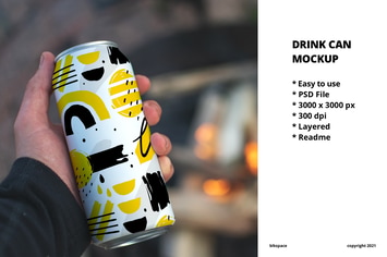 Drink Can Mockup