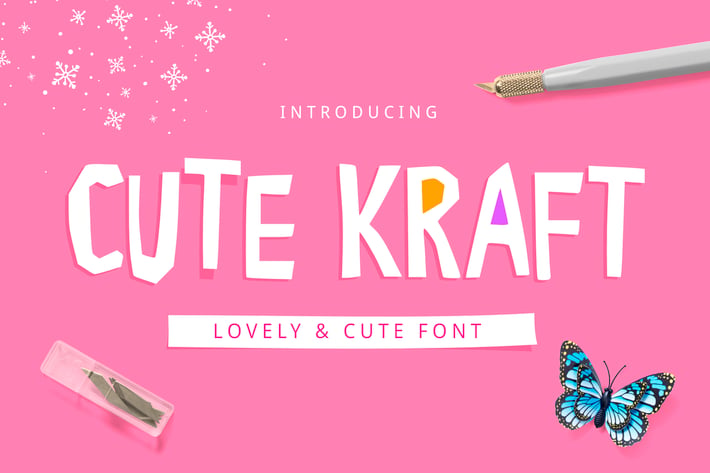 Cute Kraft Fonts