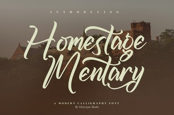 Homestage Mentary Modern Calligraphy Font