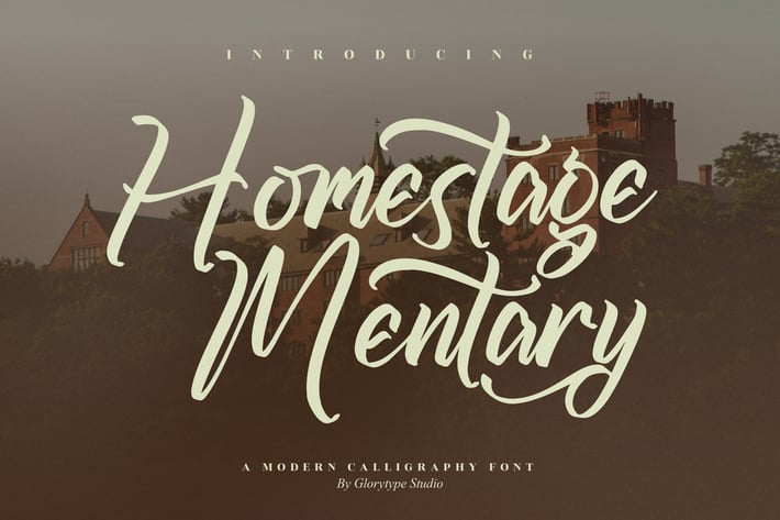 Homestage Mentary Modern Calligraphy Font