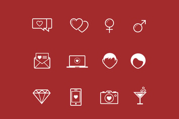 12 Dating and Relationship Icons