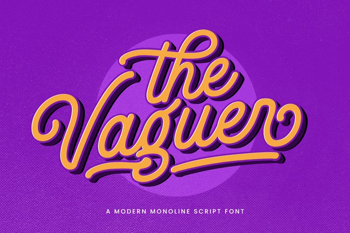 The Vaguer - Modern Monoline Font